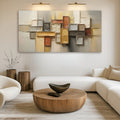 Geometric Shape modern abstract gallery-wrapped canvas wall art