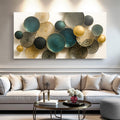 Lotus Leaf botanical abstract gallery-wrapped canvas wall art