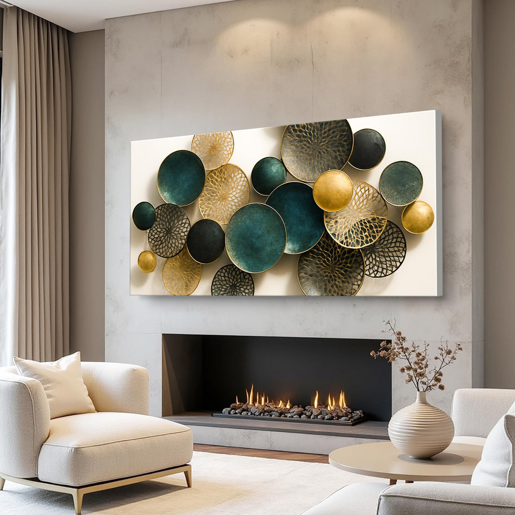 Lotus Leaf Abstract Wall Art