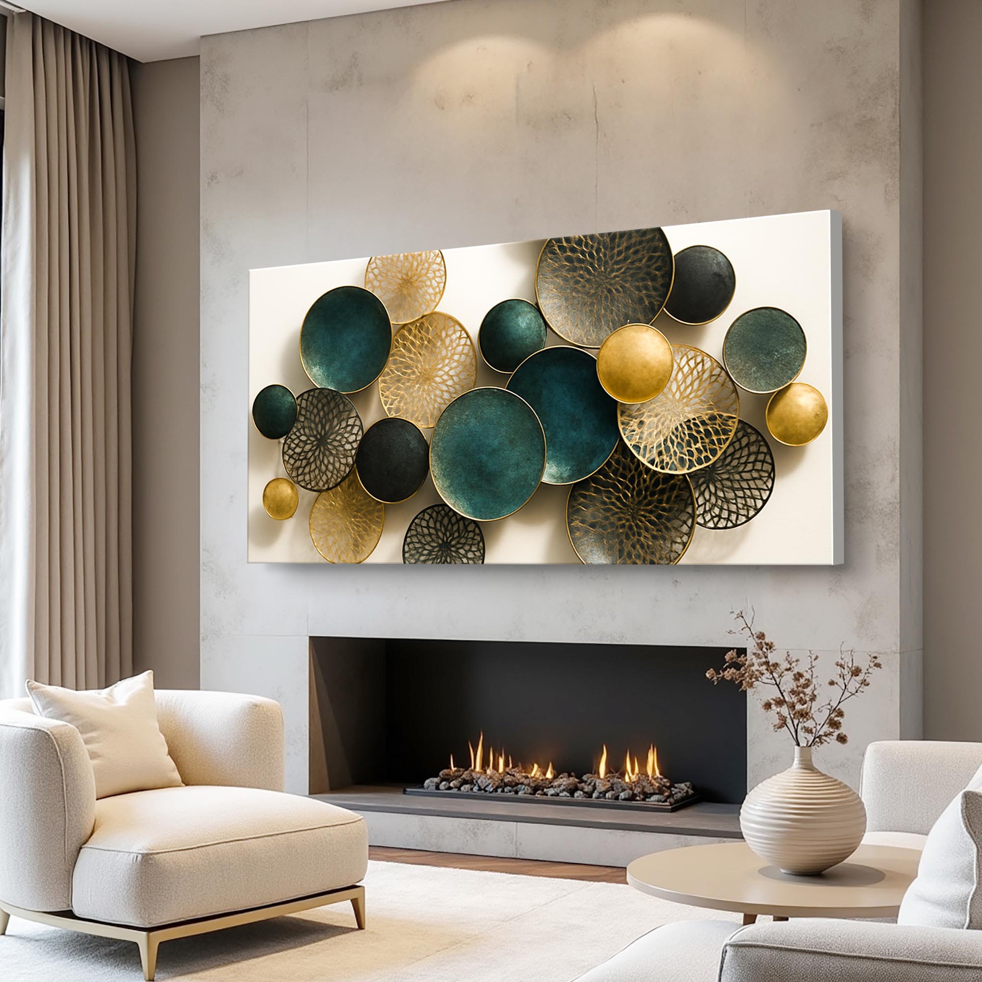 Lotus Leaf Abstract Wall Art
