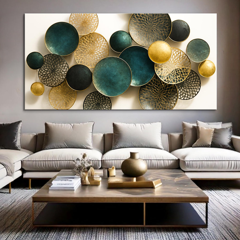 Lotus Leaf Abstract Wall Art