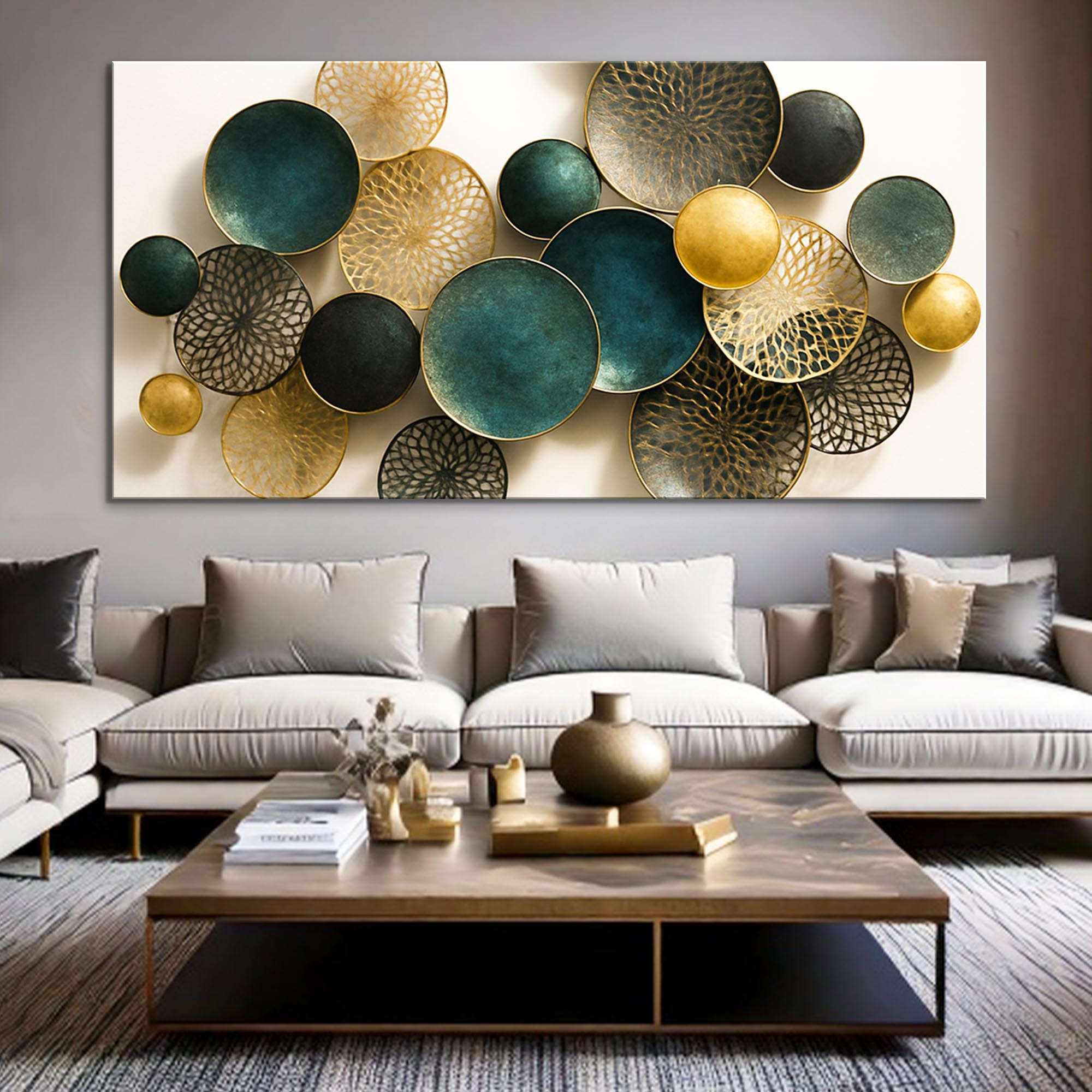 Lotus Leaf Abstract Wall Art
