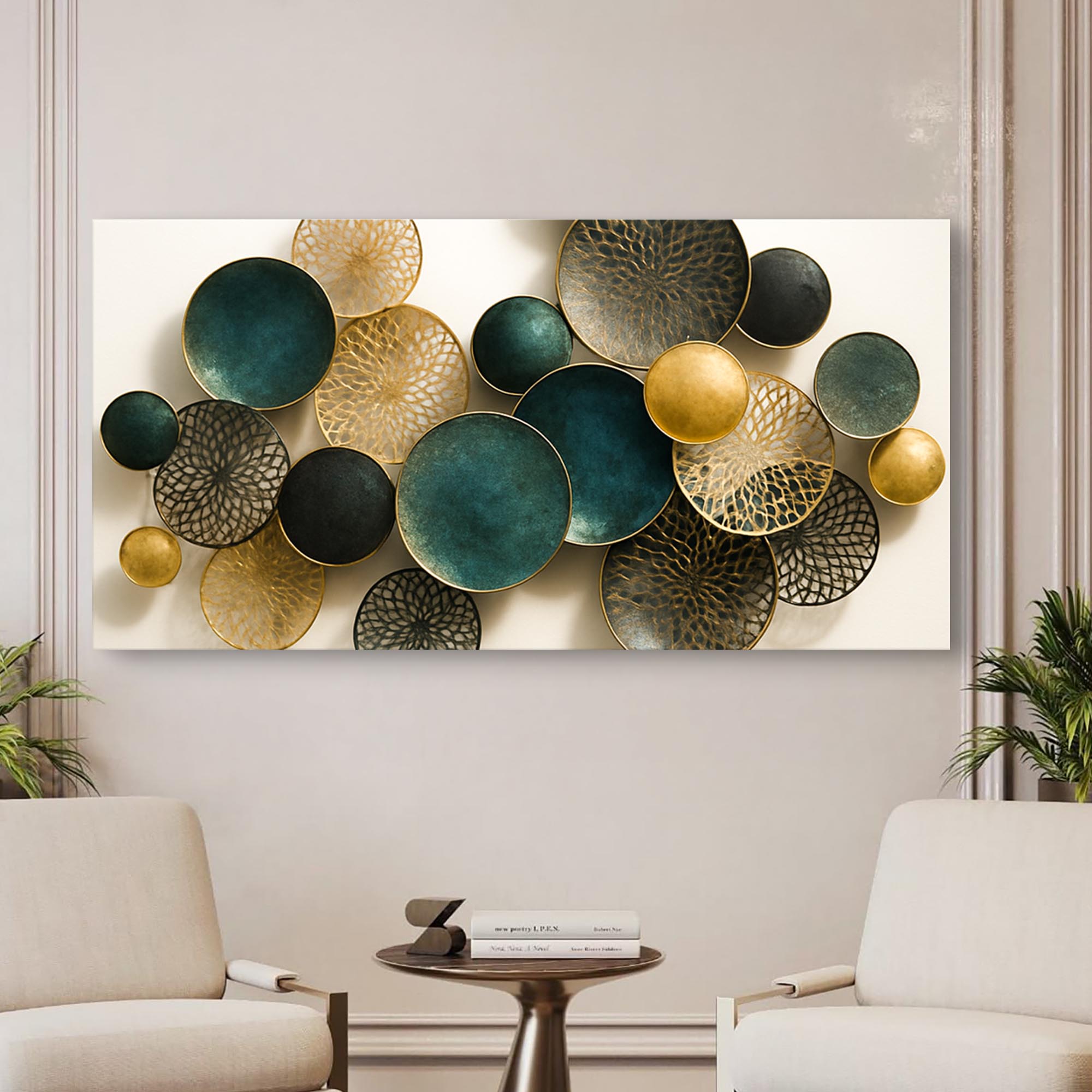 Lotus Leaf Abstract Wall Art