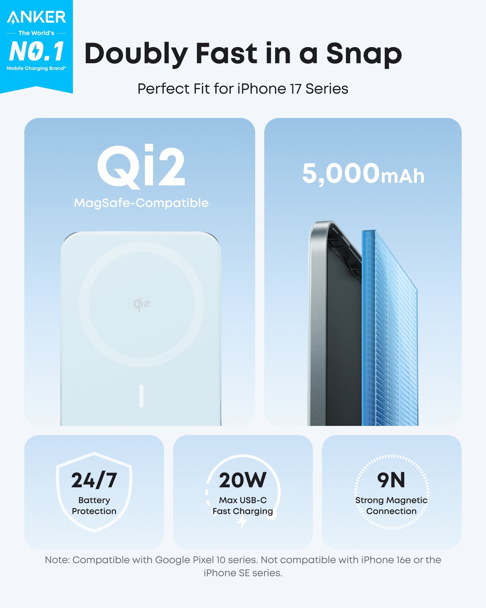 Anker Nano MagGo Slim Power Bank (5K)
