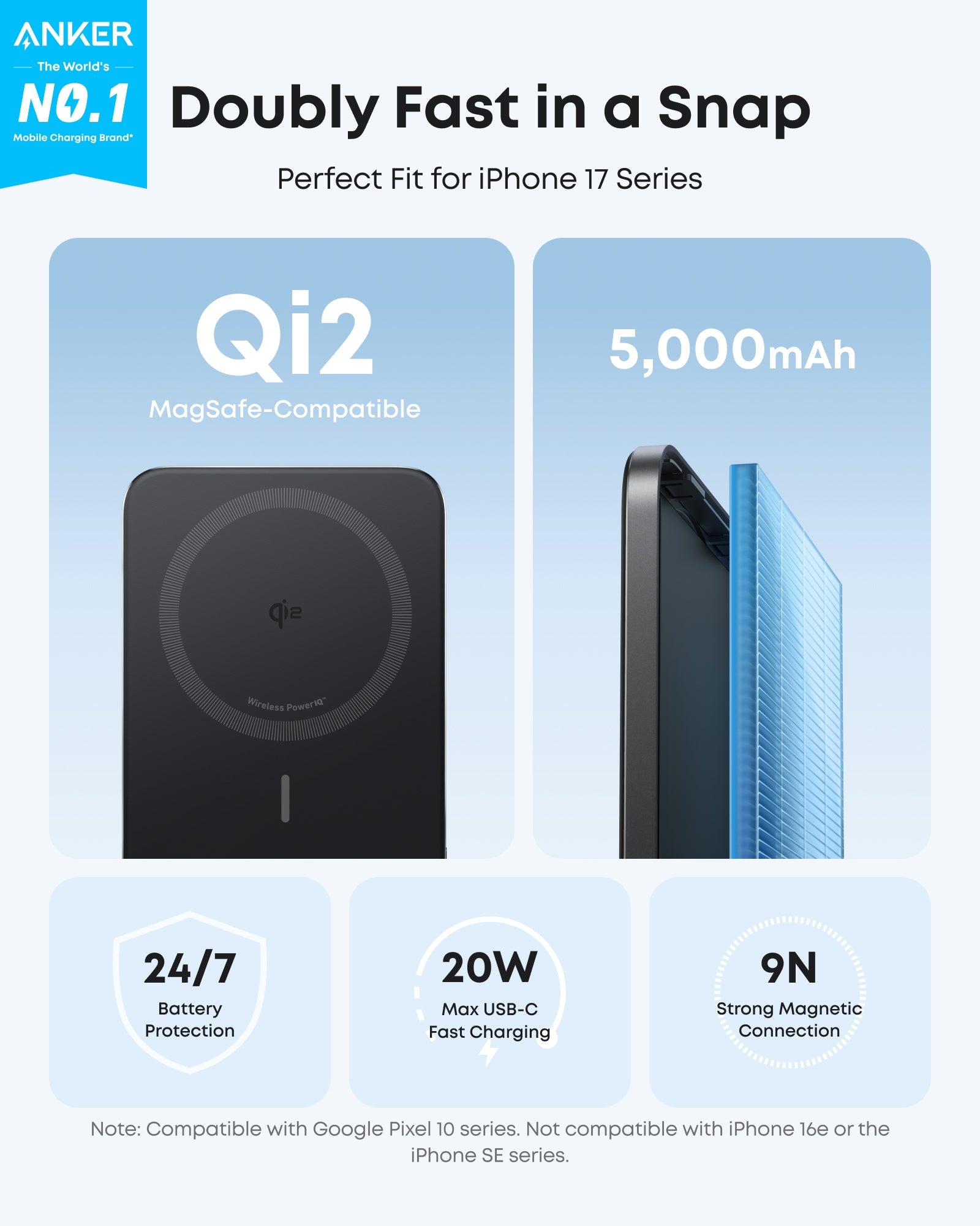 Anker Nano MagGo Slim Power Bank (5K)