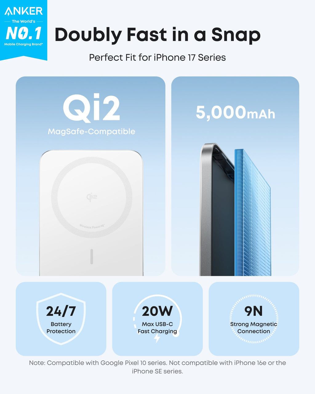 Anker Nano MagGo Slim Power Bank (5K)