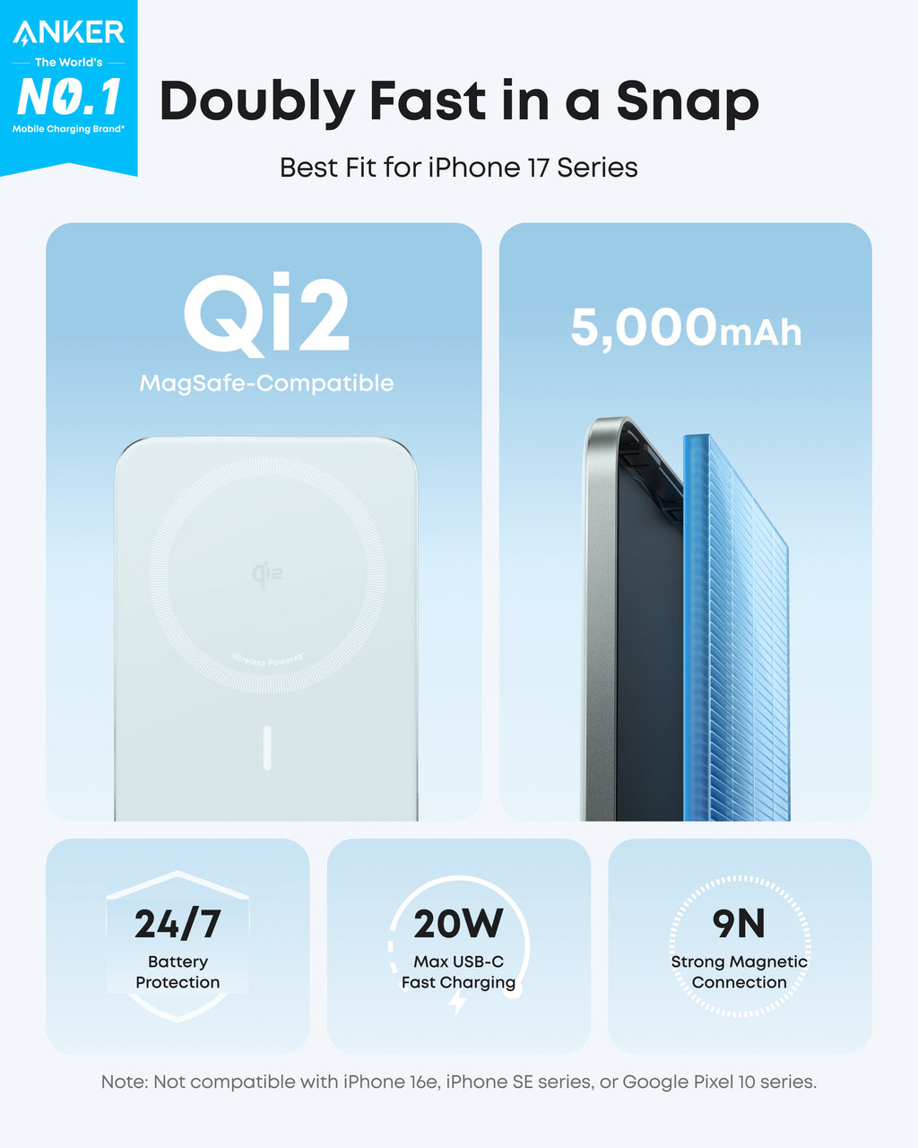 Anker Nano MagGo Slim Power Bank (5K)