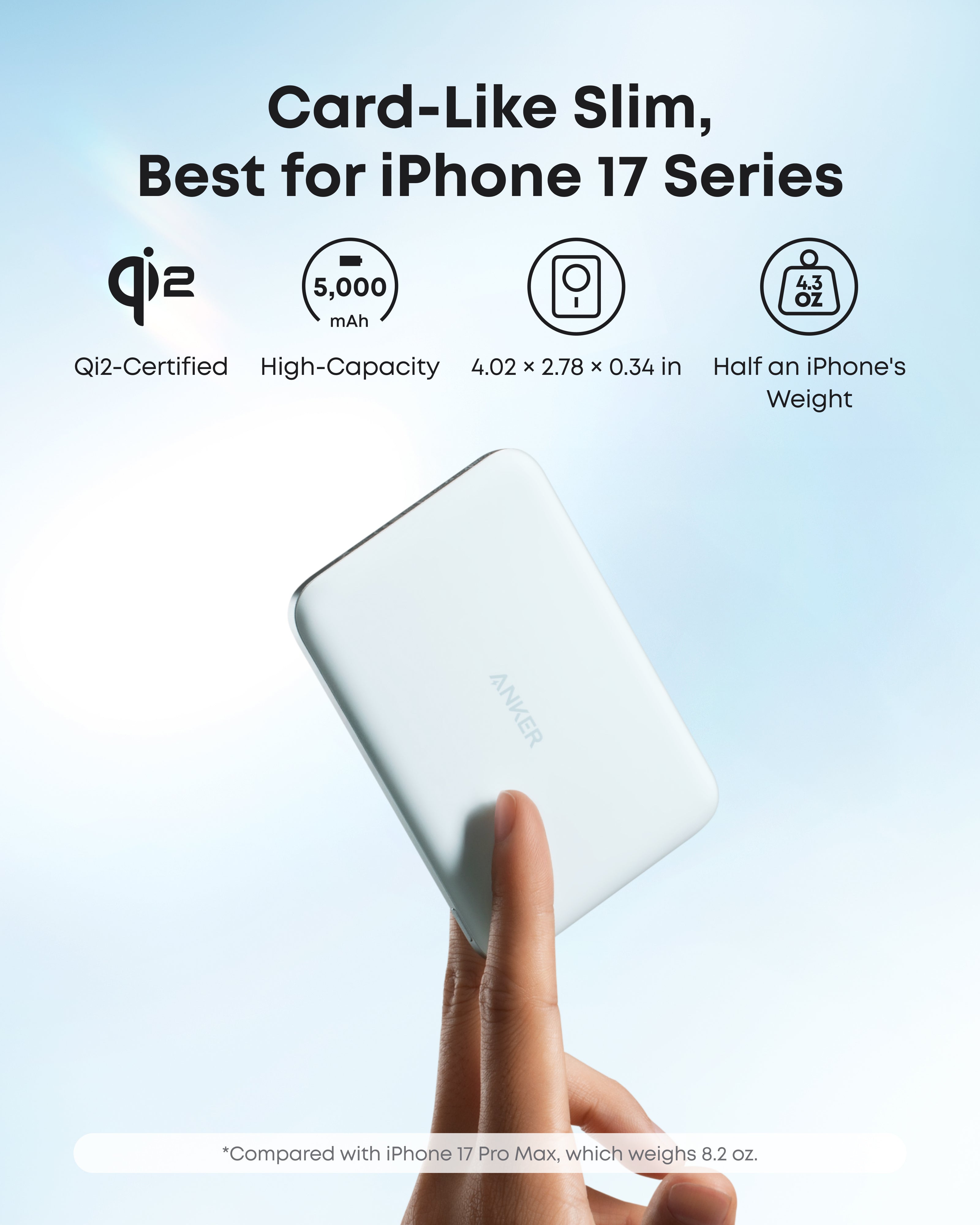 Anker Nano MagGo Slim Power Bank (5K)
