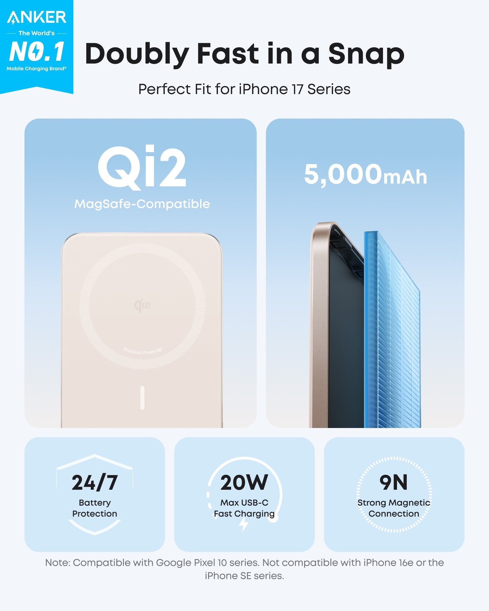 Anker Nano MagGo Slim Power Bank (5K)