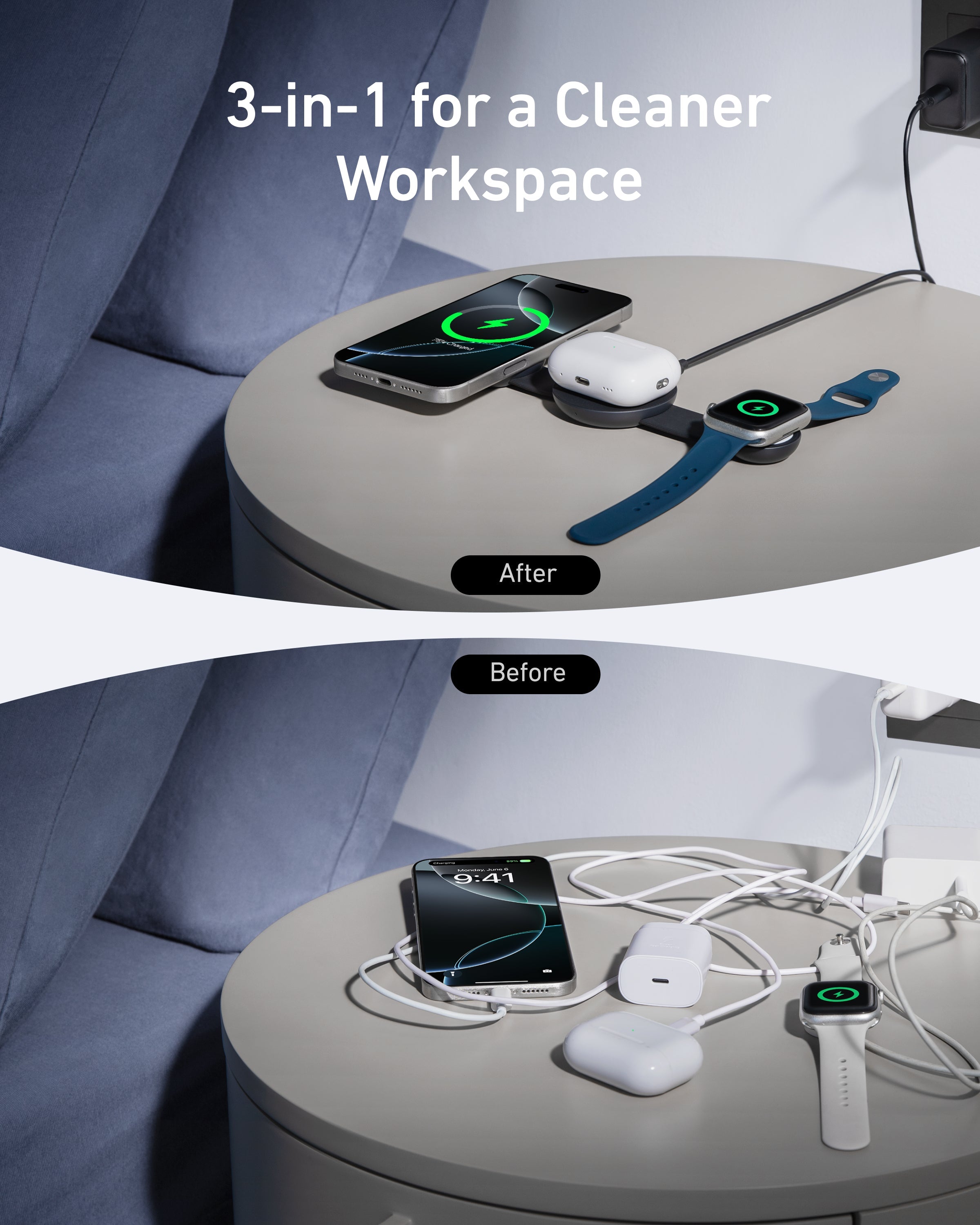 Anker MagGo 3-in-1 Charging Station