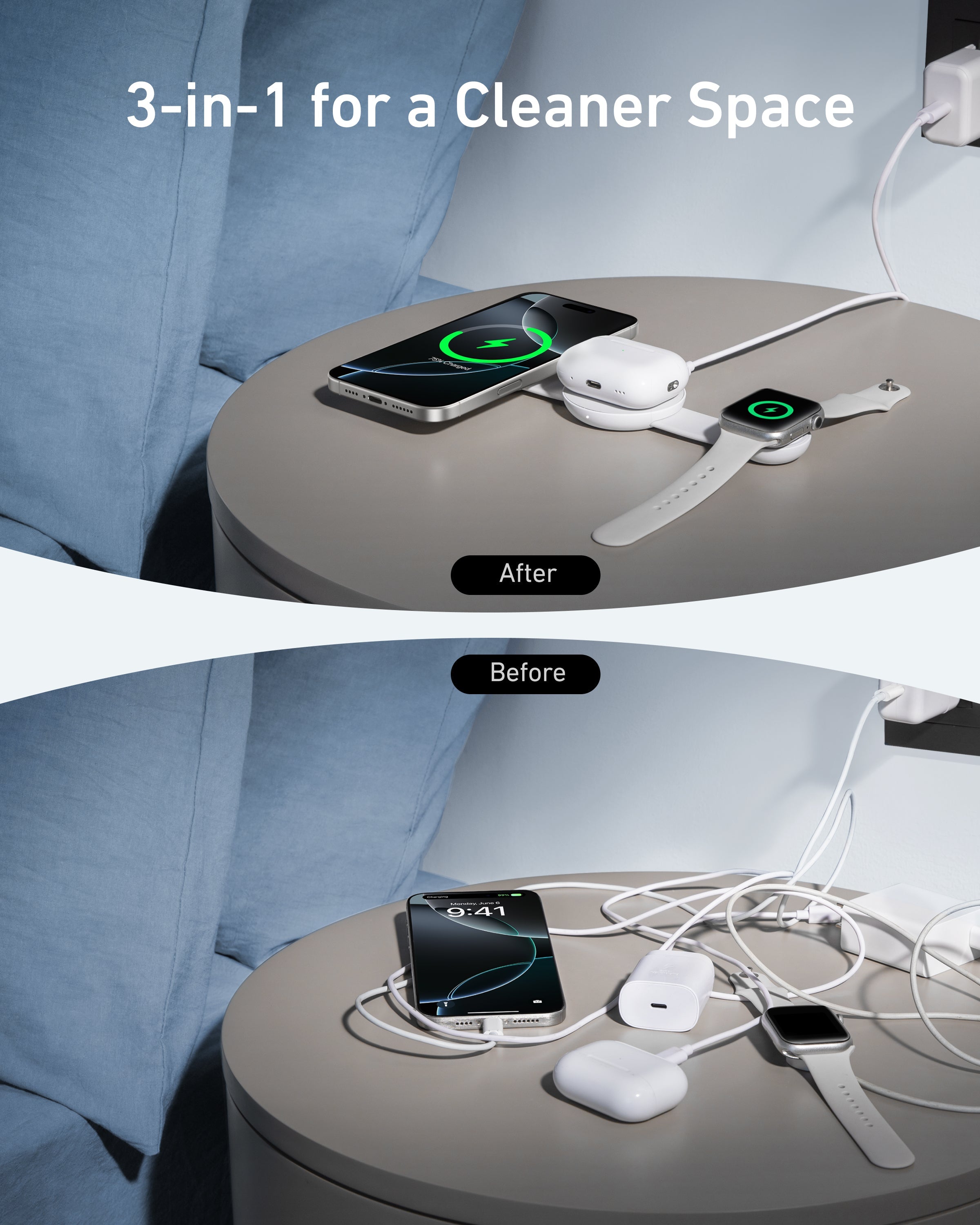 Anker MagGo 3-in-1 Charging Station