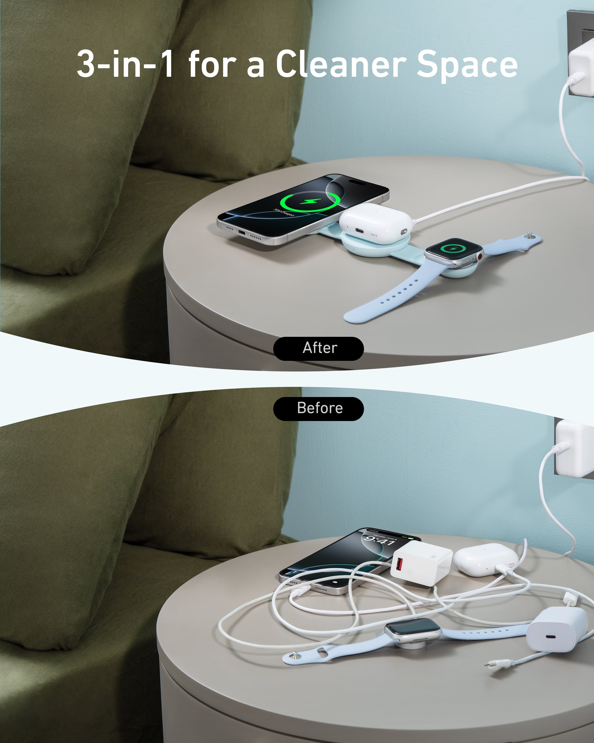 Anker MagGo 3-in-1 Charging Station