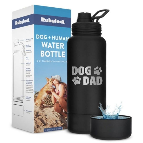 Dog + Human Travel Water Bottle