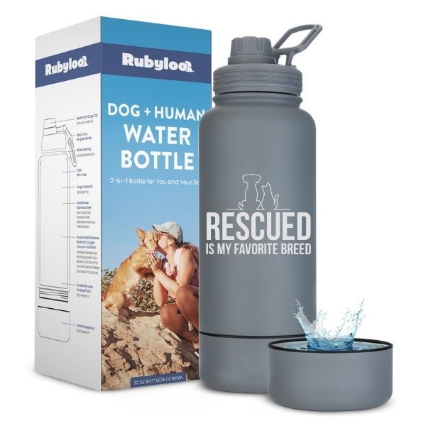 Dog + Human Travel Water Bottle