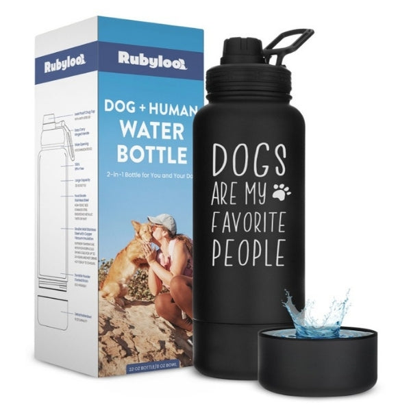 Dog + Human Travel Water Bottle