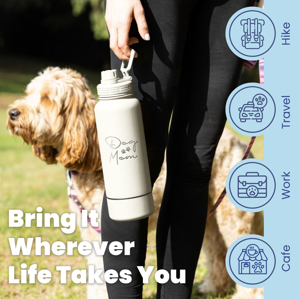 Dog + Human Travel Water Bottle