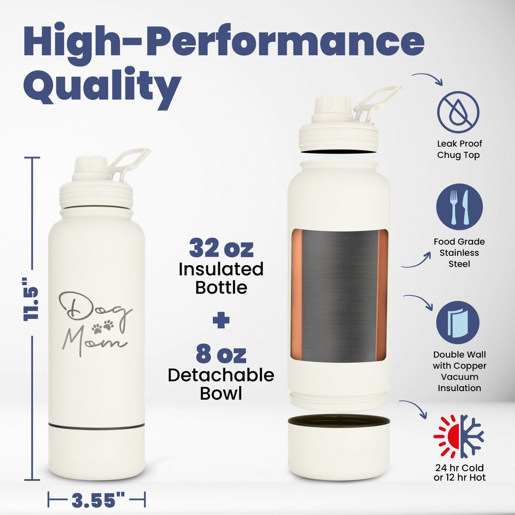 Dog + Human Travel Water Bottle