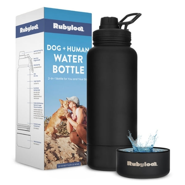 Dog + Human Travel Water Bottle