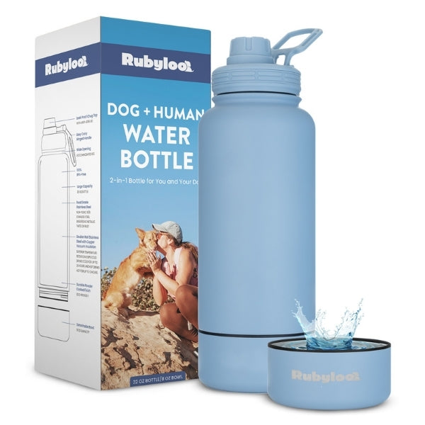 Dog + Human Travel Water Bottle
