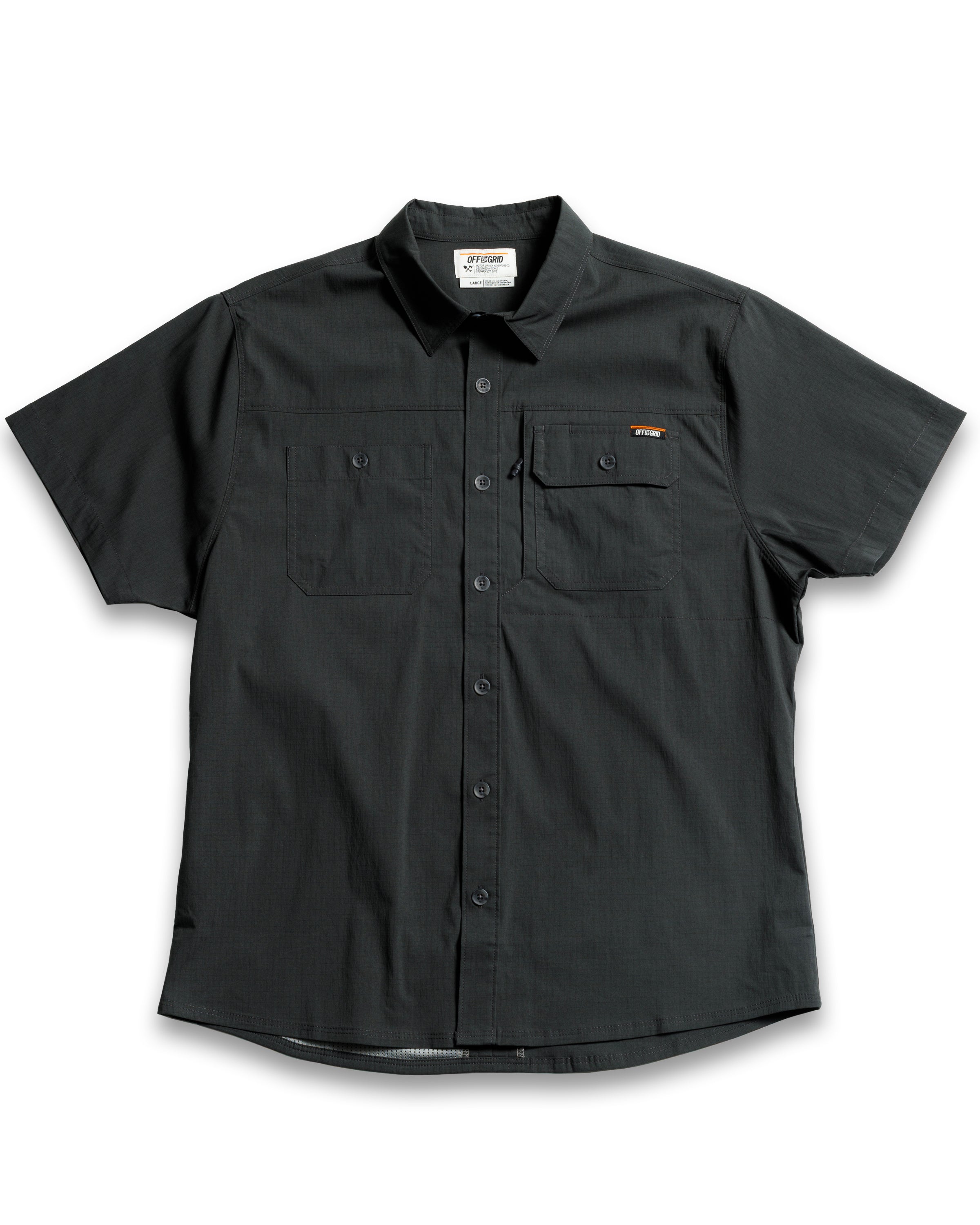 Thunderbolt Short-Sleeve Shirt – Vintage Black