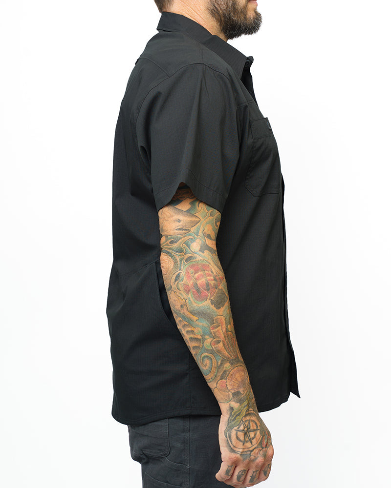 Thunderbolt Short-Sleeve Shirt – Vintage Black
