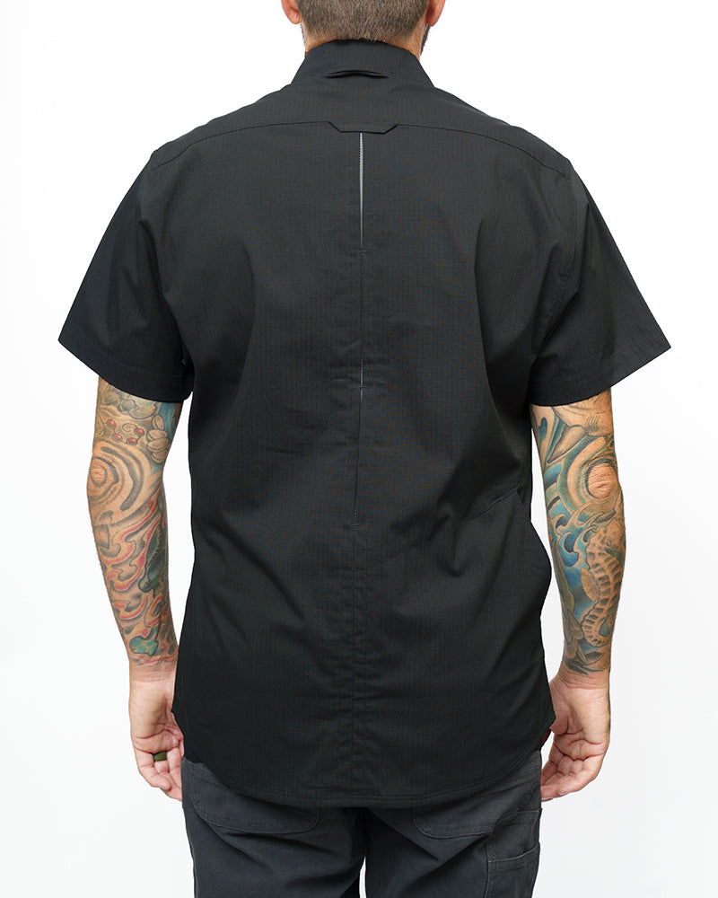 Thunderbolt Short-Sleeve Shirt – Vintage Black