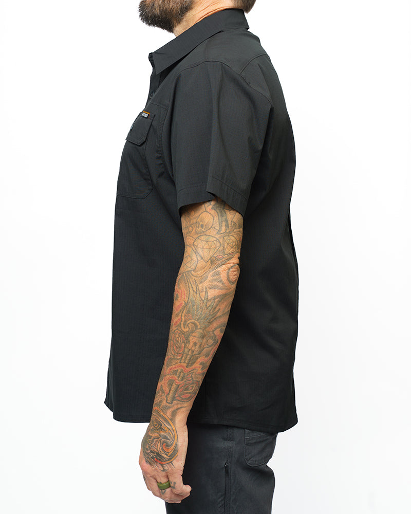 Thunderbolt Short-Sleeve Shirt – Vintage Black