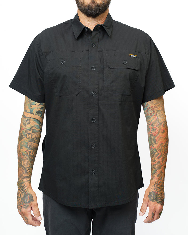 Thunderbolt Short-Sleeve Shirt – Vintage Black