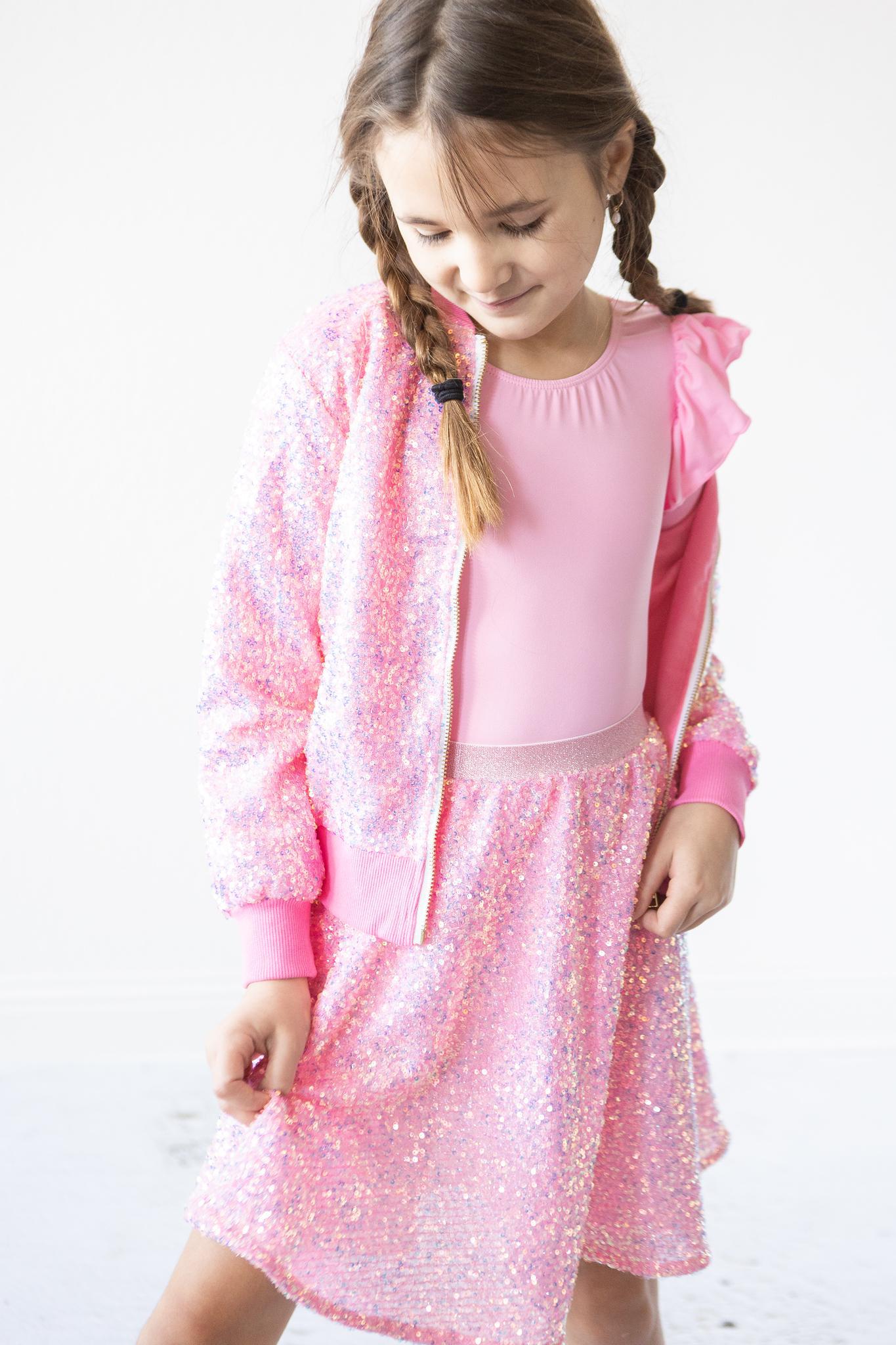 Kids' Bubblegum Sequin Jacket