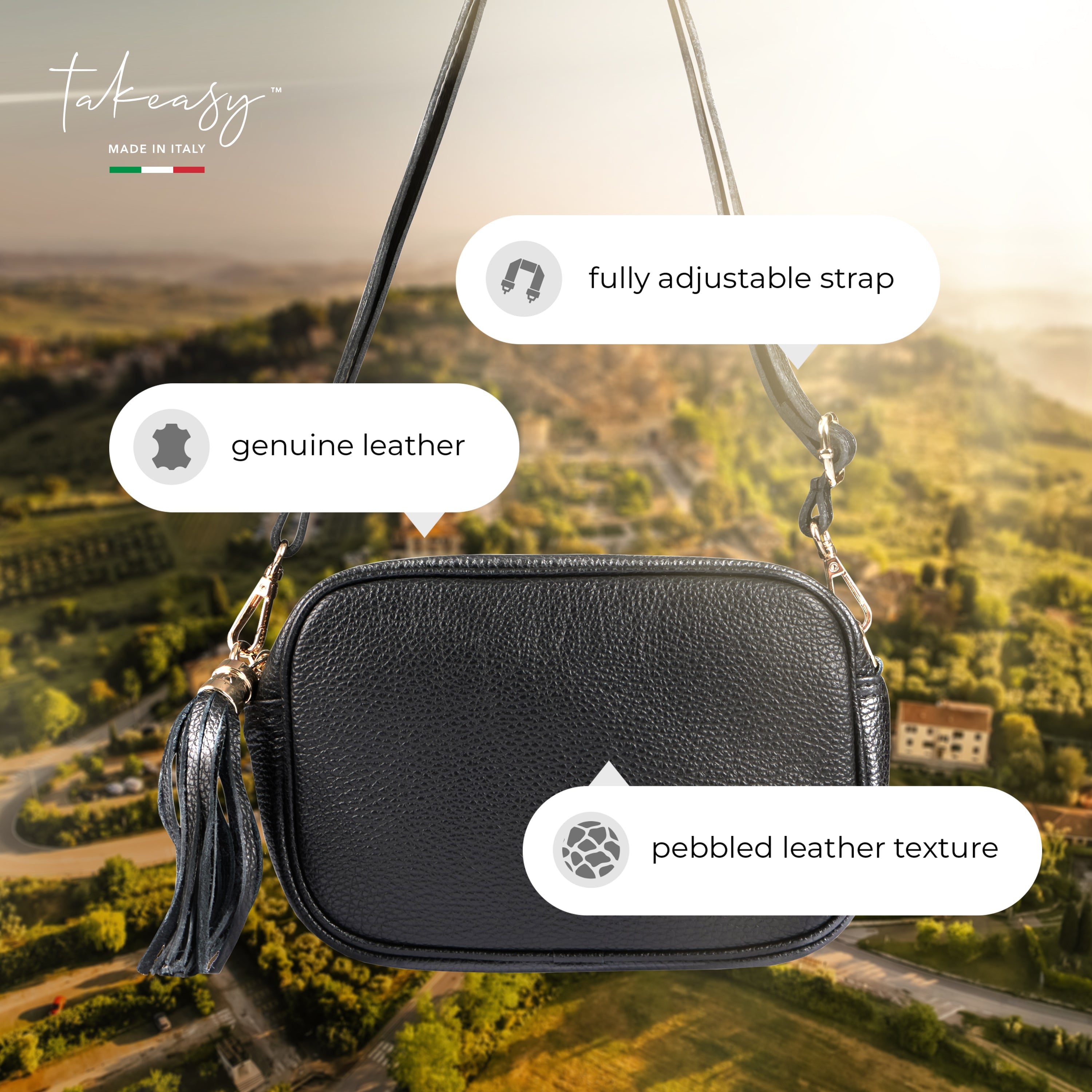 Parma Full-Grain Leather Crossbody