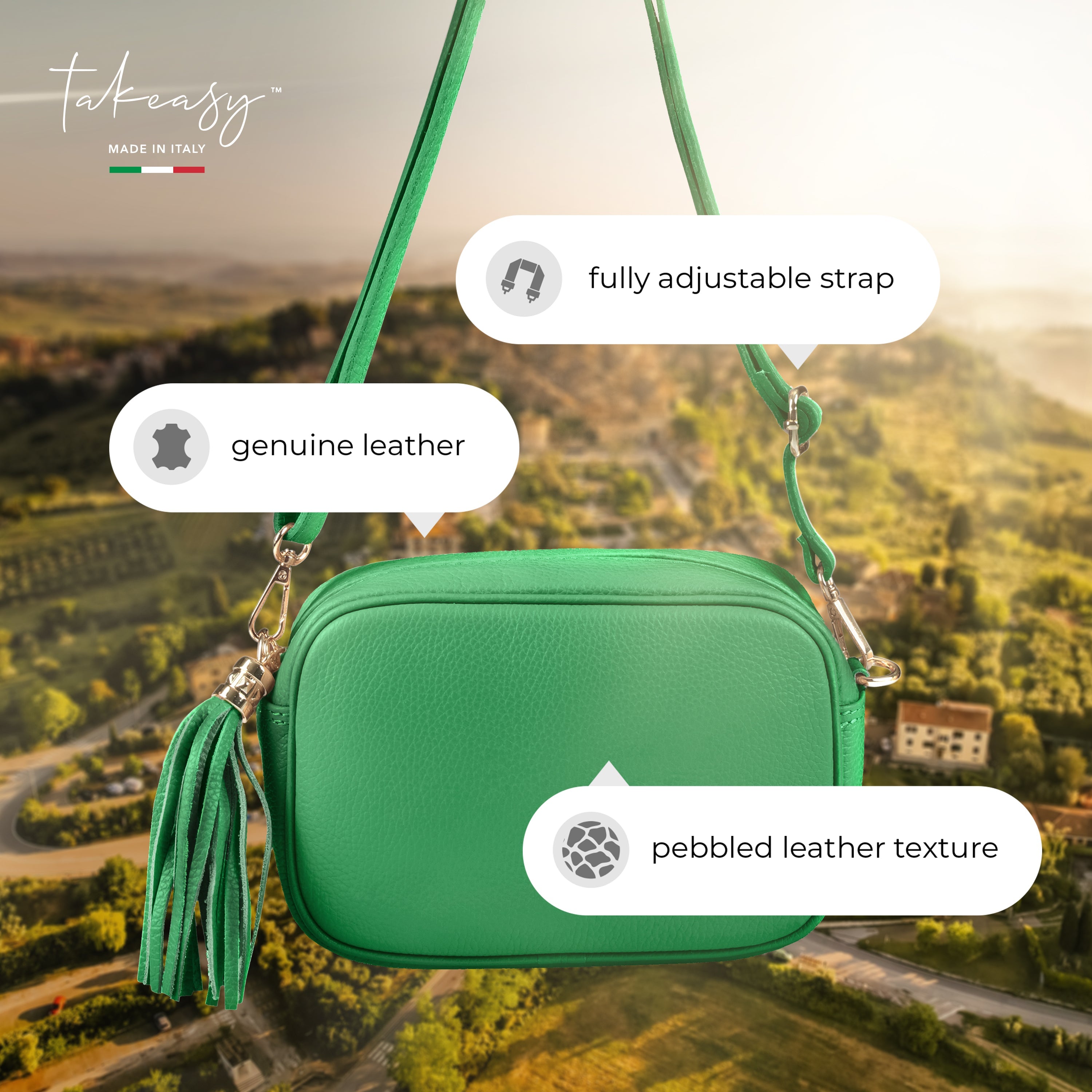 Parma Full-Grain Leather Crossbody