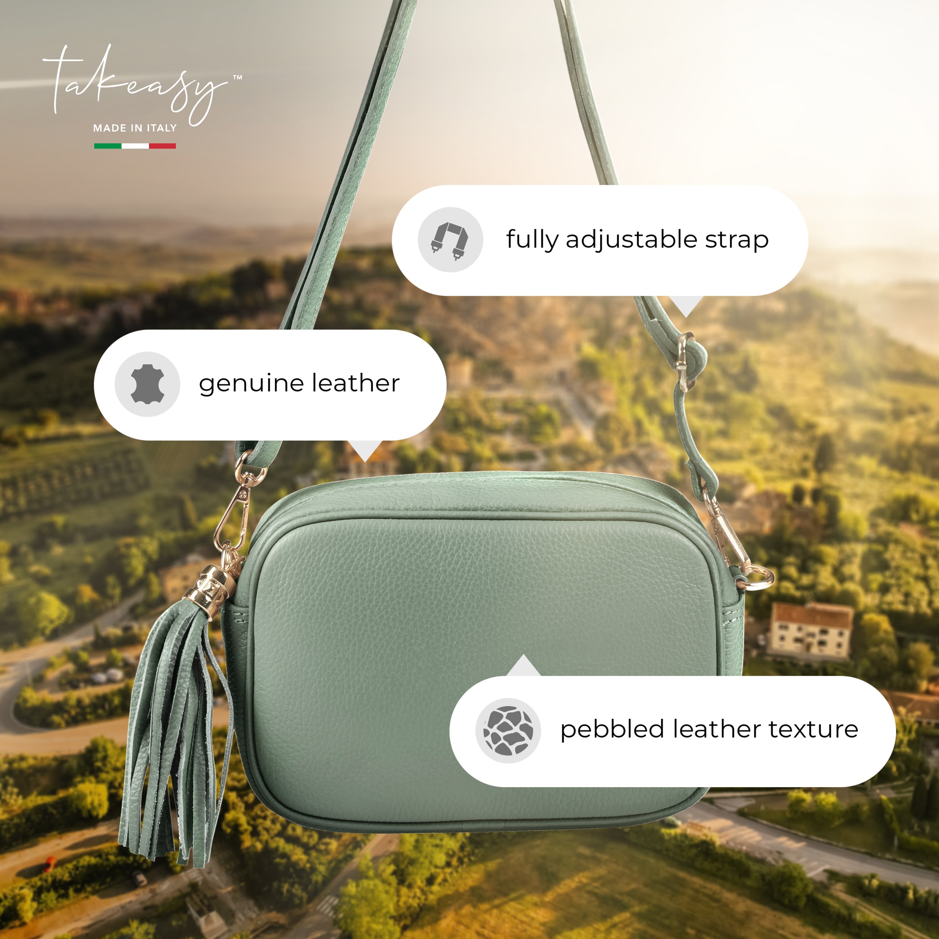 Parma Full-Grain Leather Crossbody