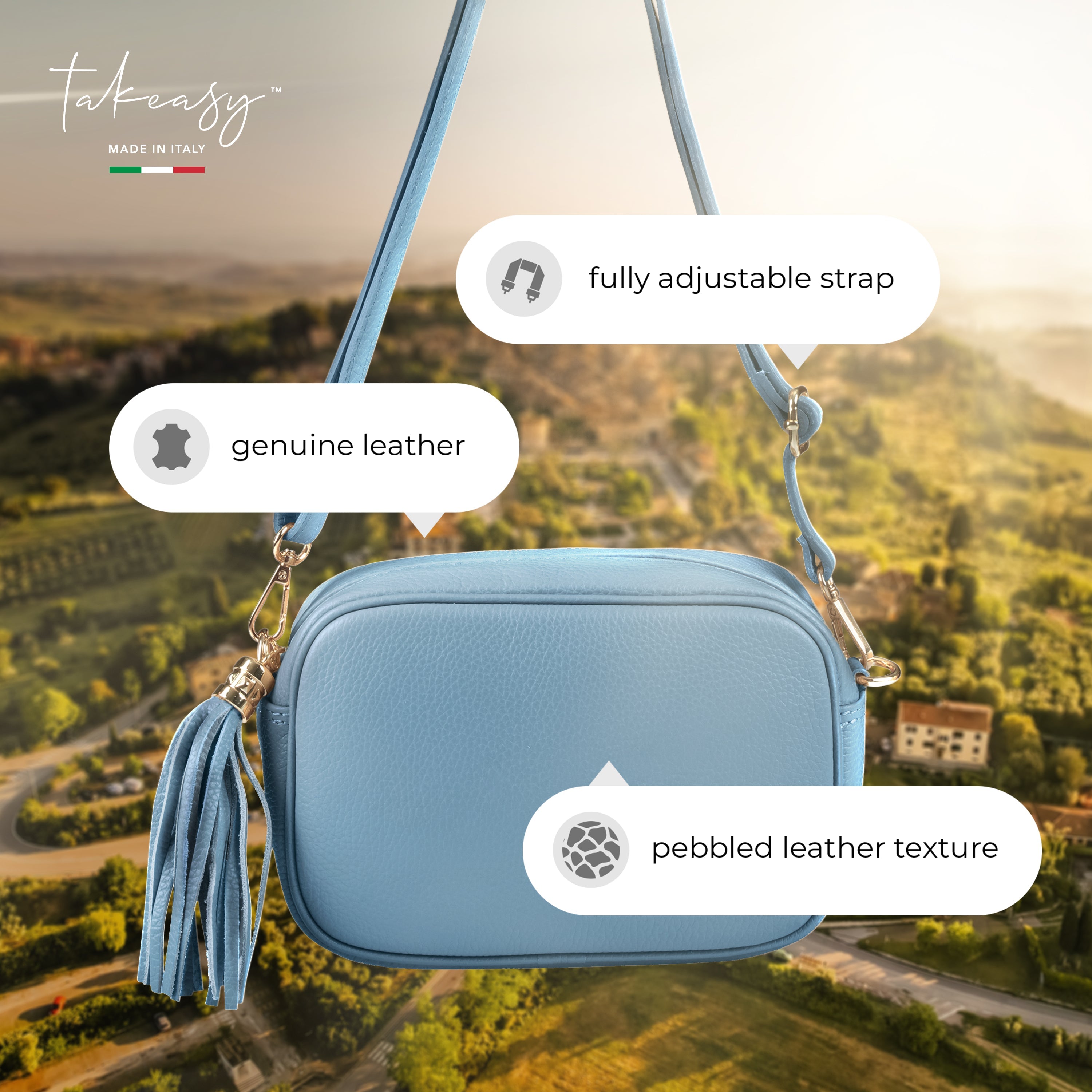 Parma Full-Grain Leather Crossbody