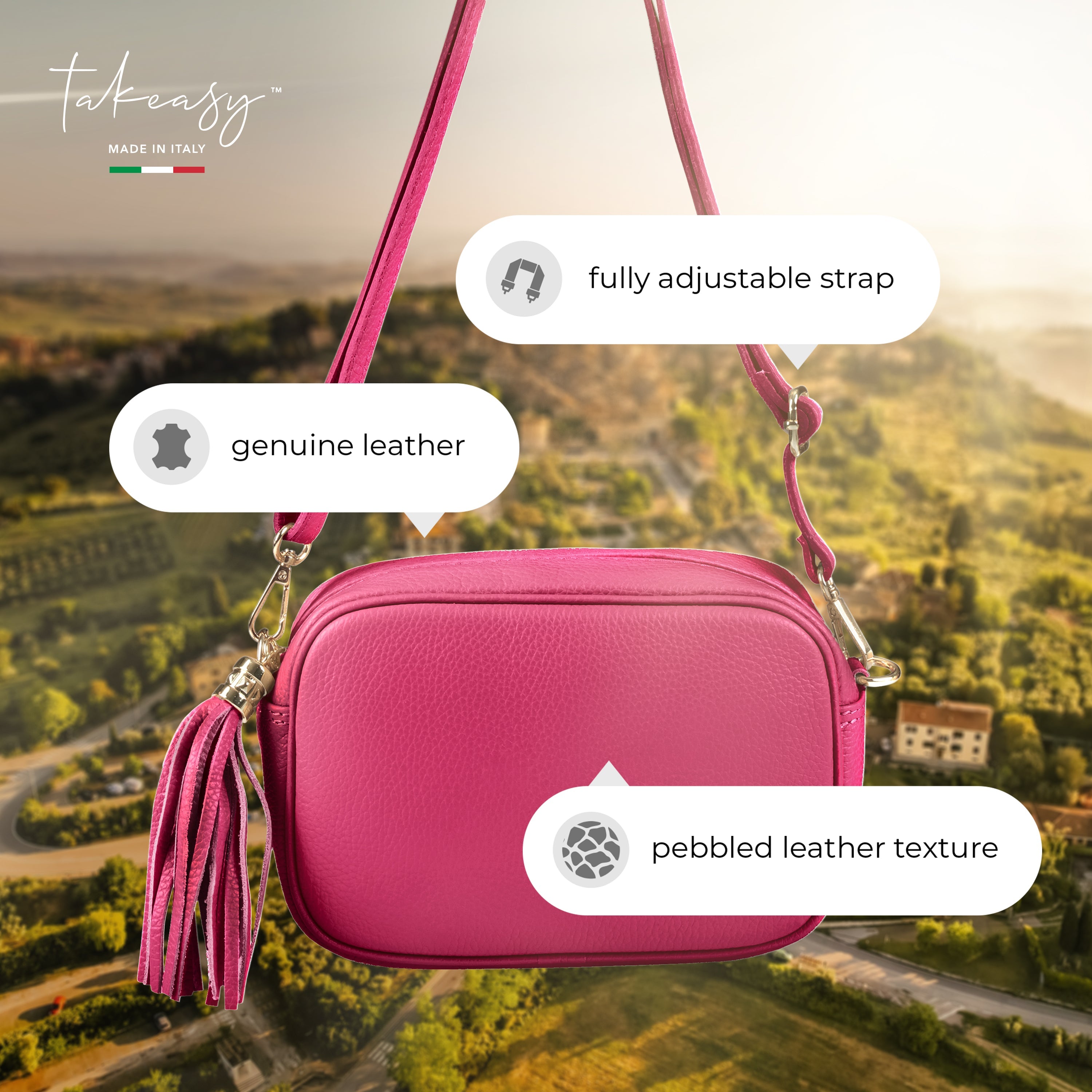 Parma Full-Grain Leather Crossbody