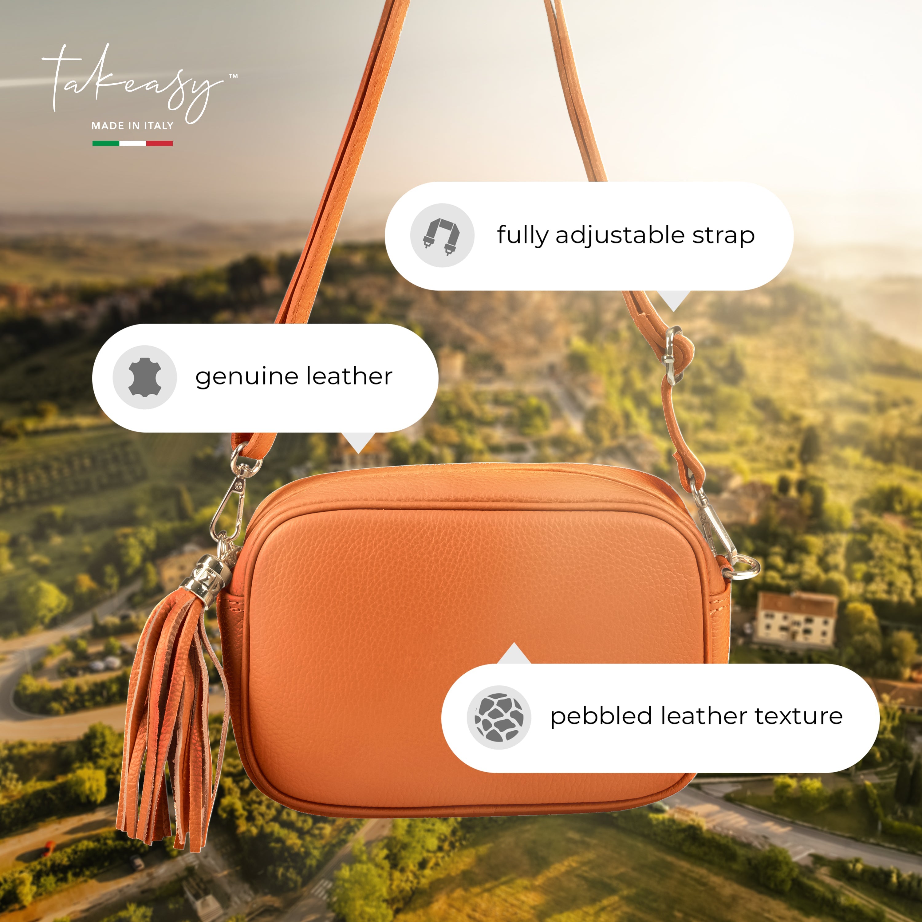 Parma Full-Grain Leather Crossbody