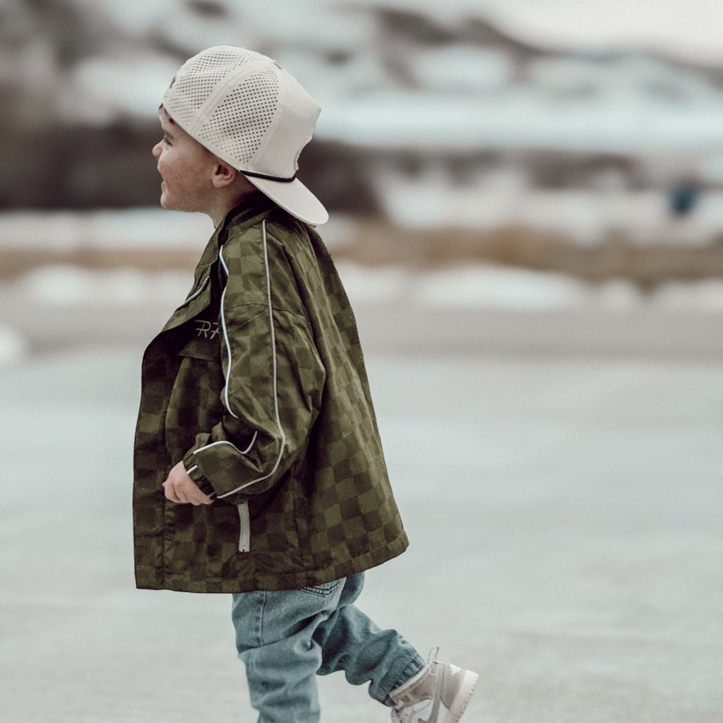 Kids' Storm Rider Waterproof Jacket — Army Green