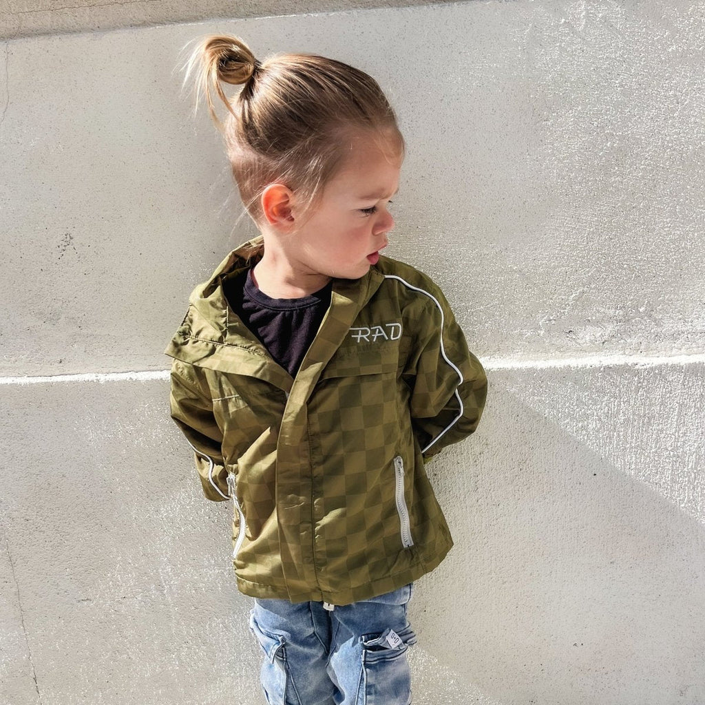 Kids' Storm Rider Waterproof Jacket — Army Green