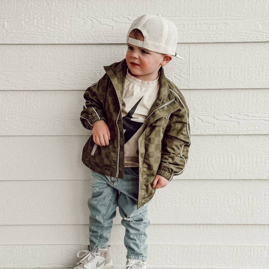 Kids' Storm Rider Waterproof Jacket — Army Green