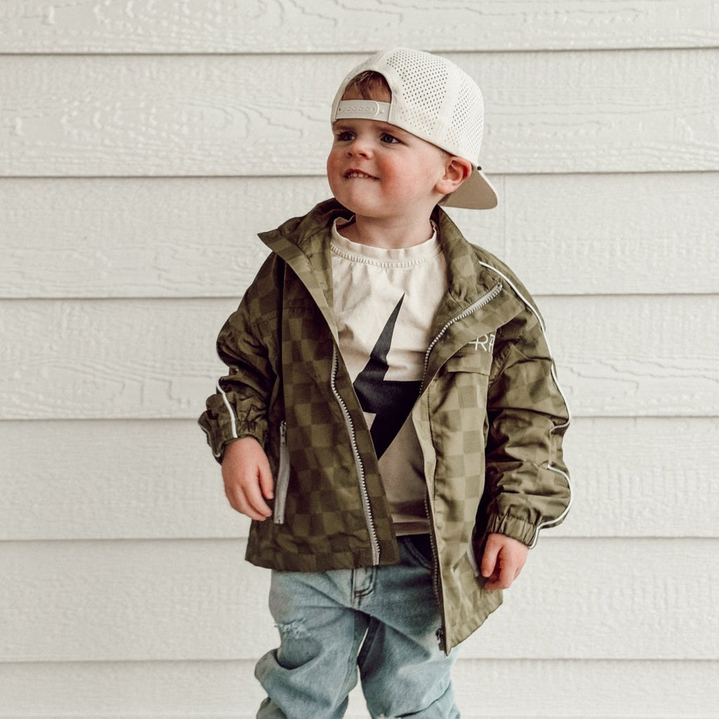Kids' Storm Rider Waterproof Jacket — Army Green