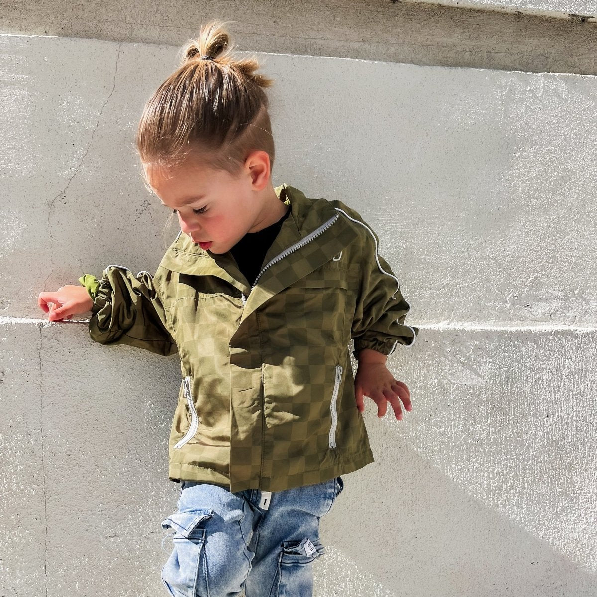 Kids' Storm Rider Waterproof Jacket — Army Green