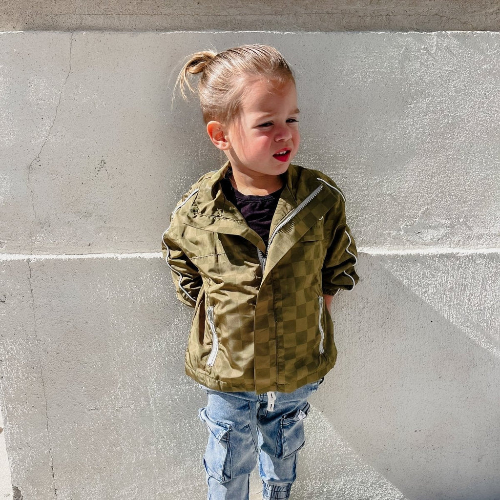 Kids' Storm Rider Waterproof Jacket — Army Green