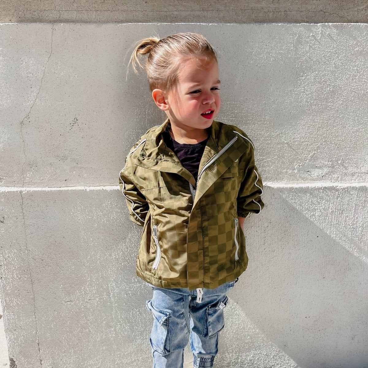 Kids' Storm Rider Waterproof Jacket — Army Green