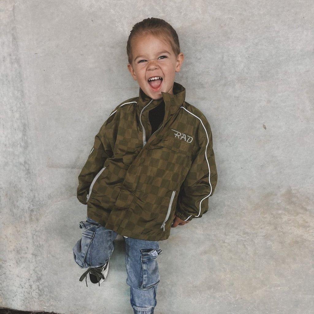 Kids' Storm Rider Waterproof Jacket — Army Green